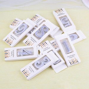 Nouvelles décorations de fête pour bébés filles et garçons : bougies numériques à paillettes, bougies d'anniversaire en forme de chiffres, décorations de gâteau, bougies artistiques - Product Image 5