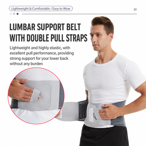 <span class=keywords><strong>Ceinture</strong></span> de soutien lombaire respirante et réglable pour soulager les douleurs du bas du <span class=keywords><strong>dos</strong></span>, idéale pour la gym, le <span class=keywords><strong>travail</strong></span> et la musculation - Product Image 4