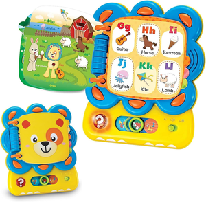 Livre musical interactif pour enfants, <span class=keywords><strong>alphabet</strong></span> et musique, fabriqué par OEM Factory Delightful Day. - Product Image 1