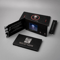 Carte de visite vidéo économique de 2,4 pouces avec mini écran LCD, incluant un coffret cadeau gratuit