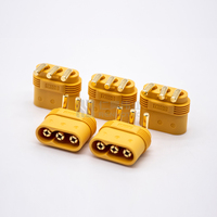 Connecteur de batterie XT60, capuchon de protection, 3 broches, mâle à angle droit, pour batterie Lipo ESC moteur RC
