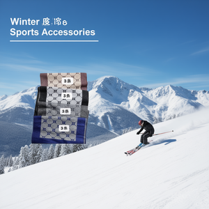 Sciarpa da uomo, confezione da 12 pezzi, accessori invernali caldi in maglia per sport all'aria aperta - Product Image 3