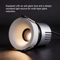 Aisilan - Plafonnier encastré à angle réglable, anti-éblouissement, dissipation thermique efficace, CCT, dimmable Dali