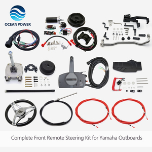 Kit de conversion complet pour commande à distance avant pour moteurs hors-bord Yamaha avec démarrage électrique et système de direction - Product Image 1