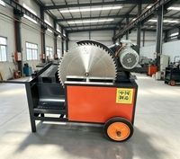 Scie à bois automatique électrique pour la coupe transversale du bois rond, idéale pour la découpe de bûches et la transformation du bois
