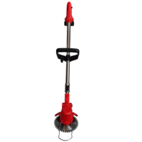 Débroussailleuse télescopique industrielle sans fil 21V avec moteur à balais puissant et batterie Li-Ion pour jardin domestique, personnalisable OEM