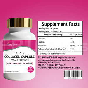 <span class=keywords><strong>Prix</strong></span> d'usine OEM, capsules de collagène et de vitamine C, peau éclatante, cheveux, ongles, soutien des articulations, pilules de collagène, capsules blanchissantes pour la peau - Product Image 4