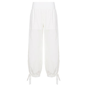 Pantalones Harem de Verano de Poliéster Transpirable de Color Liso con Ajuste Relajado, Cintura Elástica Baja y Puños en los Tobillos, Estilo Drapeado para Streetwear - Product Image 6