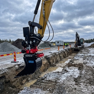 Tiltrotateur certifié CE pour excavatrice de 5 à 8 tonnes, rotation à 360 degrés, inclinaison à 45 degrés, attache rapide S60, pose de tuyaux, poignet hydraulique - Product Image 3