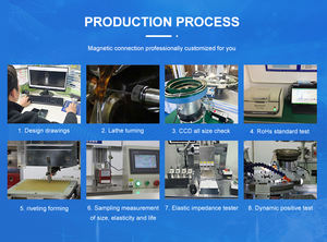 5pin מחבר מגנטי Ip67 <span class=keywords><strong>Usb</strong></span> זכר נקבה SMT פליז פוגו פין מחבר אלקטרוני רפואי תעשייתי 12V 2A Pa46 30000 פעמים - Product Image 5