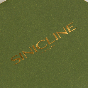 Benutzer definiertes Logo gedruckt Green Hexagon Goldfolie Papier box mit Band griff für Verpackung Schmuck - Product Image 5