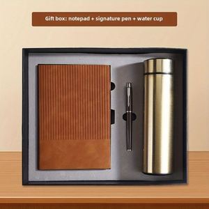 Customizable Luxury <b>Book</b> Gift Set Leather Notebook PenThermos for Corporate <b>Education</b> Travel Promotional Business Gifts - Product Image 2