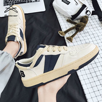 Chaussures de Sport à semelle souple pour homme, baskets de course en caoutchouc, décontractées, Patchwork, à lacets, à la mode, nouvelle collection 2022