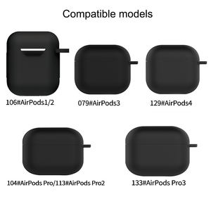 Étui <span class=keywords><strong>de</strong></span> protection en silicone pour <span class=keywords><strong>Airpods</strong></span> Pro 3 2, étui en silicone, sac <span class=keywords><strong>de</strong></span> protection pour <span class=keywords><strong>Airpods</strong></span> 4 <span class=keywords><strong>avec</strong></span> kit <span class=keywords><strong>de</strong></span> brosse <span class=keywords><strong>de</strong></span> nettoyage - Product Image 2