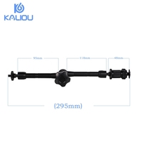 Bras articulé réglable de 11 pouces + Grande pince crabe pour caméscope, moniteur LCD, éclairage LED, appareil photo reflex numérique