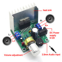Module de bricolage CA-7297 12-24V carte amplificateur de puissance Audio numérique stéréo double canal 2*15W pour composants électroniques