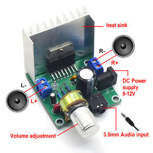 Módulo DIY de 2x15W para componentes electrónicos, placa amplificadora de potencia de Audio Digital, estéreo, doble canal, 12-24V, 2-24 W - Product Image 3