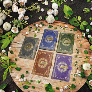 Vintage in pelle A5 <span class=keywords><strong>Notebook</strong></span> Glitter in rilievo fiore rigato di carta stampata segreto diario diario per gli studenti filo cucito - Product Image 2