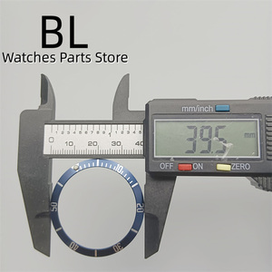 BLIGER <span class=keywords><strong>lunette</strong></span> en aluminium 33mm * 39.5mm <span class=keywords><strong>Vintage</strong></span> noir bleu foncé or index temps marques adaptées pour 41mm boîtier de montre pour hommes différentes couleurs - Product Image 3