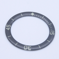 WYGICOO Lunette de montre personnalisée faite à la main, de luxe, biseautée, avec impression verte luminescente, en verre saphir incliné, modèle JP-A113