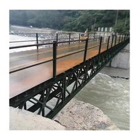 Pont Bailey en acier compact à double voie de haute qualité, directement de l'usine, avec soudure légère, norme ASTM, modèle 200