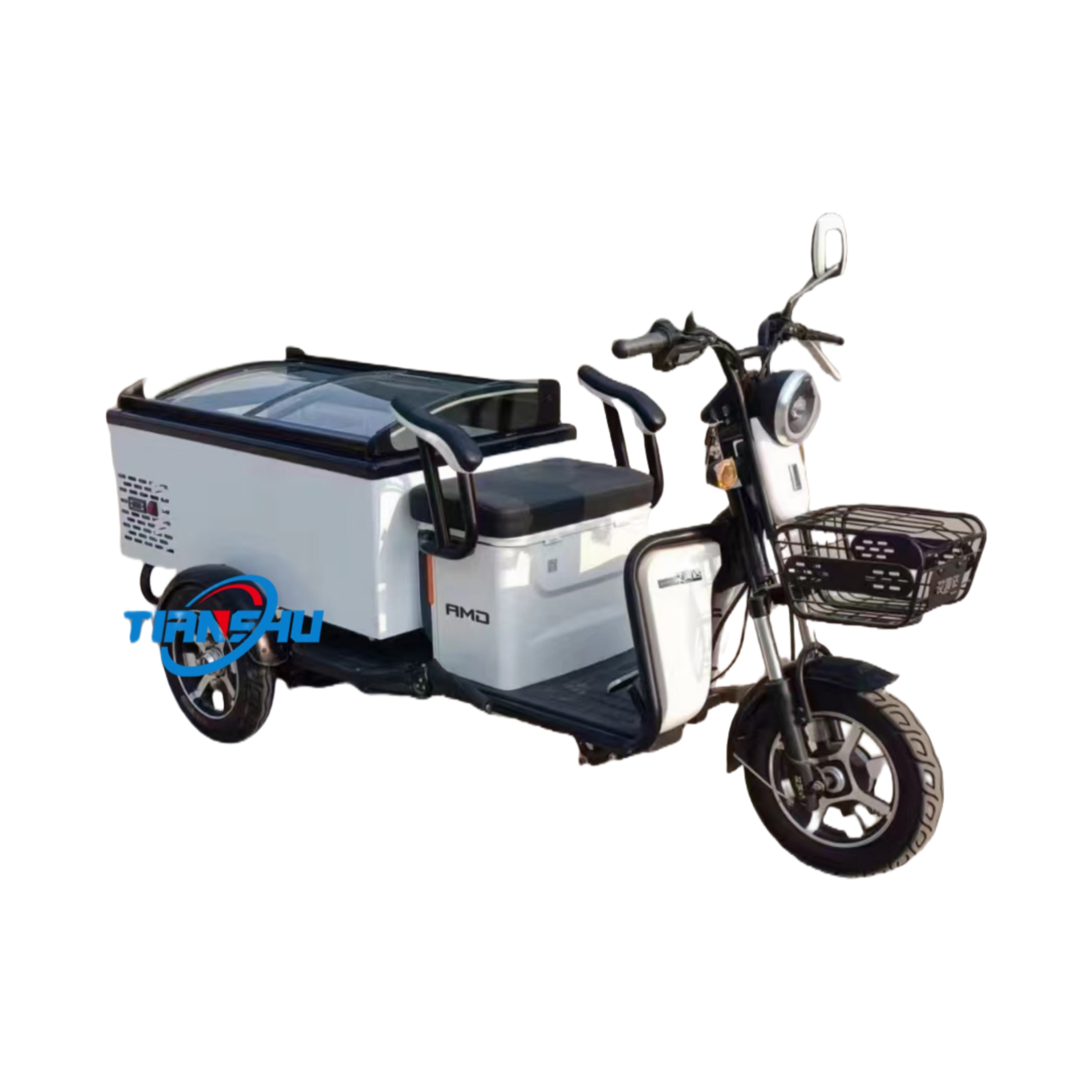 The Factory Customized Mobile Food Cart Hot Ice Cream Coffee Takeaway Truck Convenient Beverage Kiosk Bicycle Frozen Cart