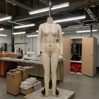 Gran oferta, maniquí femenino, Torso de cuerpo completo, cubierta de tela, tamaño 38, costura sin cabeza, pantalla a medida, diseño de ropa, lona, fibra de vidrio