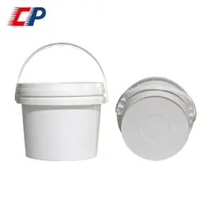 Tùy Chỉnh Không Mùi Ổn Định Rò Rỉ Bằng Chứng Cấp Thực Phẩm Màu Trắng Vòng 1L Nhựa Mật Ong Xô Với Nắp - Product Image 1