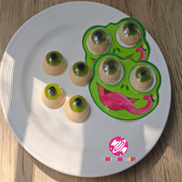 Fabricant de bonbons gélifiés 3D en forme d'œil, saveur fruitée, œil de grenouille, confiserie douce, bonbons gélifiés, vente en gros OEM