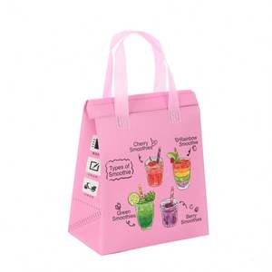 Bolsa Térmica Reutilizable con Logotipo Personalizado, Bolsa de Entrega Laminada de Tela No Tejida, Bolsa Aislante para Alimentos y Bebidas para Llevar, para Restaurantes - Product Image 6