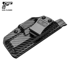Pistolet et fleur tactique arrière IWB en Fiber de carbone l'étui <span class=keywords><strong>Kydex</strong></span> s'adapte à 9mm - Product Image 3