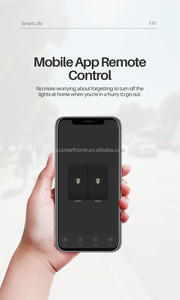 Interrupteur mural intelligent compatible Tuya Zigbee 1-4 voies avec clé physique et prise en charge Alexa/Google Assistant - Product Image 2