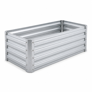 Fioriera Quadrata in Metallo di Alta Qualità, Resistente, Spessore 0,5mm, Peso Netto 6,35kg, per Giardinaggio Esterno - Product Image 5