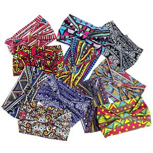 Bandeau élastique large bohème, foulard de yoga imprimé ethnique africain, accessoires de cheveux sportifs tendance pour femmes, vente en gros - Product Image 4
