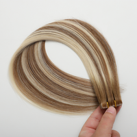 Extensions de cheveux à bandes adhésives injectées sans couture les plus populaires, 50g, double épaisseur, cheveux humains vierges, extensions de cheveux à bandes adhésives en PU