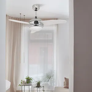 Ventilador de escape nórdico más barato para sala de estar, techo interior, baño, ventilador de techo moderno Americano con luz