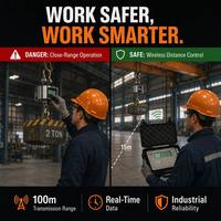 Balance de grue industrielle sans fil OEM 3T avec écran LCD résistant à la chaleur, capteur en acier allié haute résistance pour la sidérurgie et la fusion des métaux