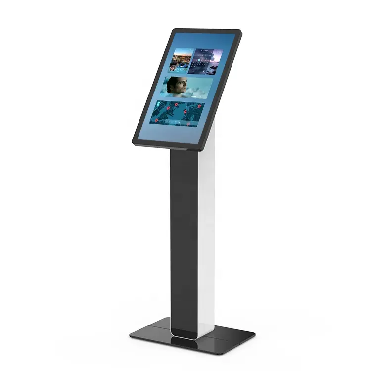 Indoor-Werbe display 27 "Multi-Touchscreen Boden Stand informationen Kiosk Preis