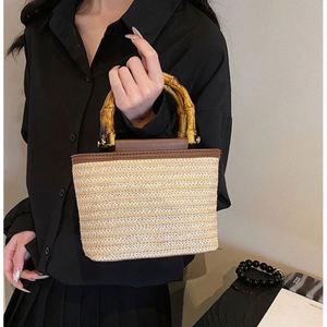 Sacs d'été de luxe créateurs, grand sac en plastique imitation rotin, avec fermeture éclair, tissé jacquard personnalisé - Product Image 6