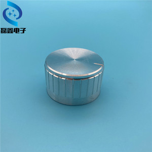 Perilla de Aleación de Aluminio H de 30x17mm para Potenciómetro, Ajuste Superior, Acabado Plateado - Product Image 3