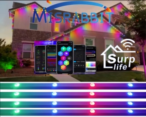 Misrabbit trang trí ngoài trời 2835 30 mét Chiếu Sáng Ngoài Trời 12V 24V 48V không thấm nước IP68 RGB <span class=keywords><strong>RGBW</strong></span> <span class=keywords><strong>LED</strong></span> điểm ảnh điểm ánh sáng - Product Image 4