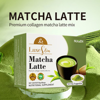 Thé vert Matcha biologique en poudre pour le commerce transfrontalier en Asie du Sud-Est, boîte de thé instantané minceur