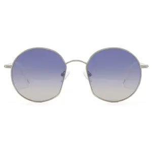 Murrow Designer Nickel-Free Metal Sunglasses Women Fashion Round Eyewear Driver Shades Gradient Lunette De Soleil Homme UV400
