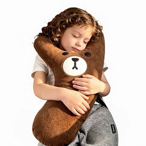 Coussin de voiture pliable pour enfants en chenille et coton perlé, multifonctionnel pour <span class=keywords><strong>siège</strong></span> arrière, idéal pour dormir - Product Image 1