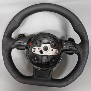 Volant de direction universel en cuir pour voiture, adaptable aux modèles Audi A4 A5 A7 B8 A6 C7 <span class=keywords><strong>RS6</strong></span> - Product Image 2