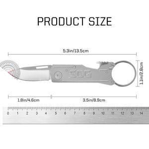 सोग कीट्रान बहुक्रियाशील 1.8 इंच कीचेन जेब फोल्डिंग चाकू के साथ सोग कीट्रान बहुक्रियाशील इंच कीचेन पॉकेट फोल्डिंग चाकू - Product Image 5