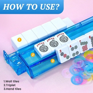 Règle de Mahjong en acrylique 3-en-1, taille américaine standard, professionnelle - Product Image 5