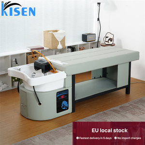 Kisen Europe Stock Lit de lavage de cheveux de luxe à circulation d'eau, lit de massage thaïlandais, plateau de thérapie japonaise pour salon de beauté - Product Image 2