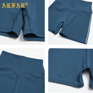 Shorts cyclistes taille haute anti-transpiration pour femmes, coupe ajustée, anti-frottement, pour le yoga, le Pilates et la course à pied (vente en gros) - Product Image 2