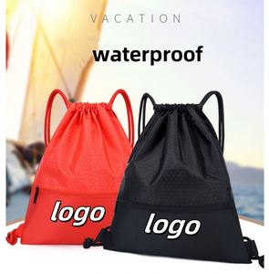 Durable Eco-Friendly PU Screen Print <b>Backpack</b> Custom Waterproof Polyester <b>Drawstring</b> Travel Essential Portable Fashionable - Product Image 6